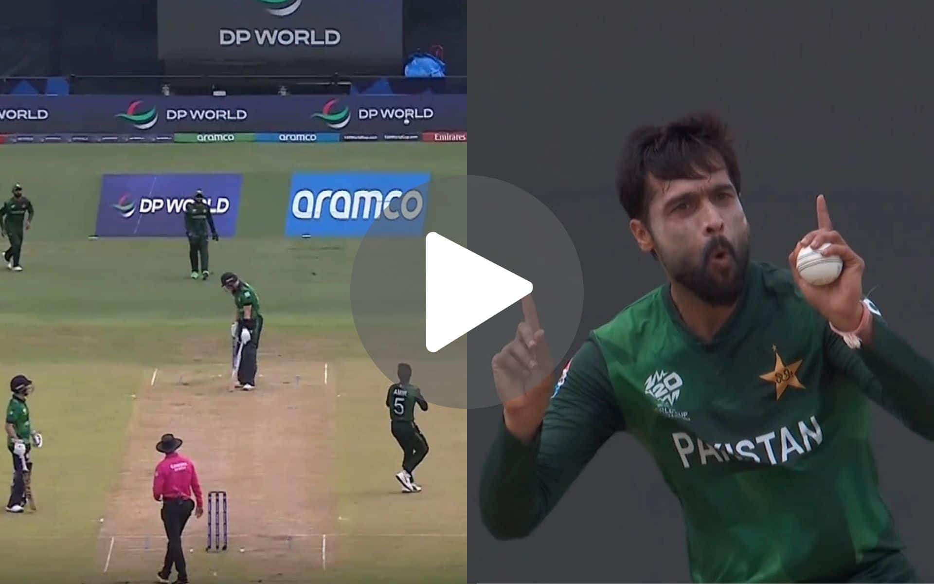 [Watch] 'Naughty' Amir Teases Irish Batter As He Claims 'Simplest Wicket Of T20 World Cup 2024'
